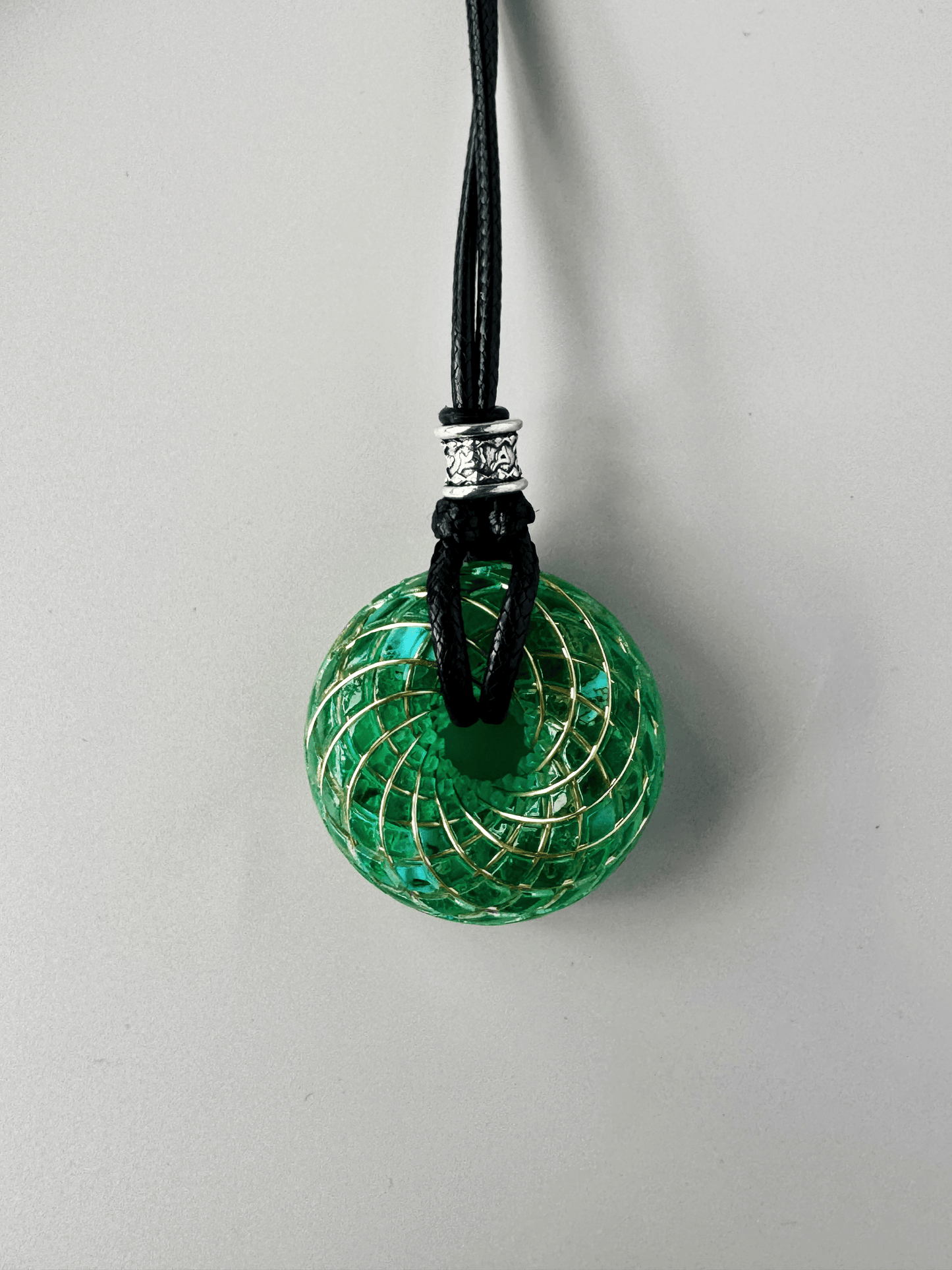 Handmade Rodin Coil Torus Orgonite Pendant Quartz Crystal necklace | Energy Protection and Chakra Balancing