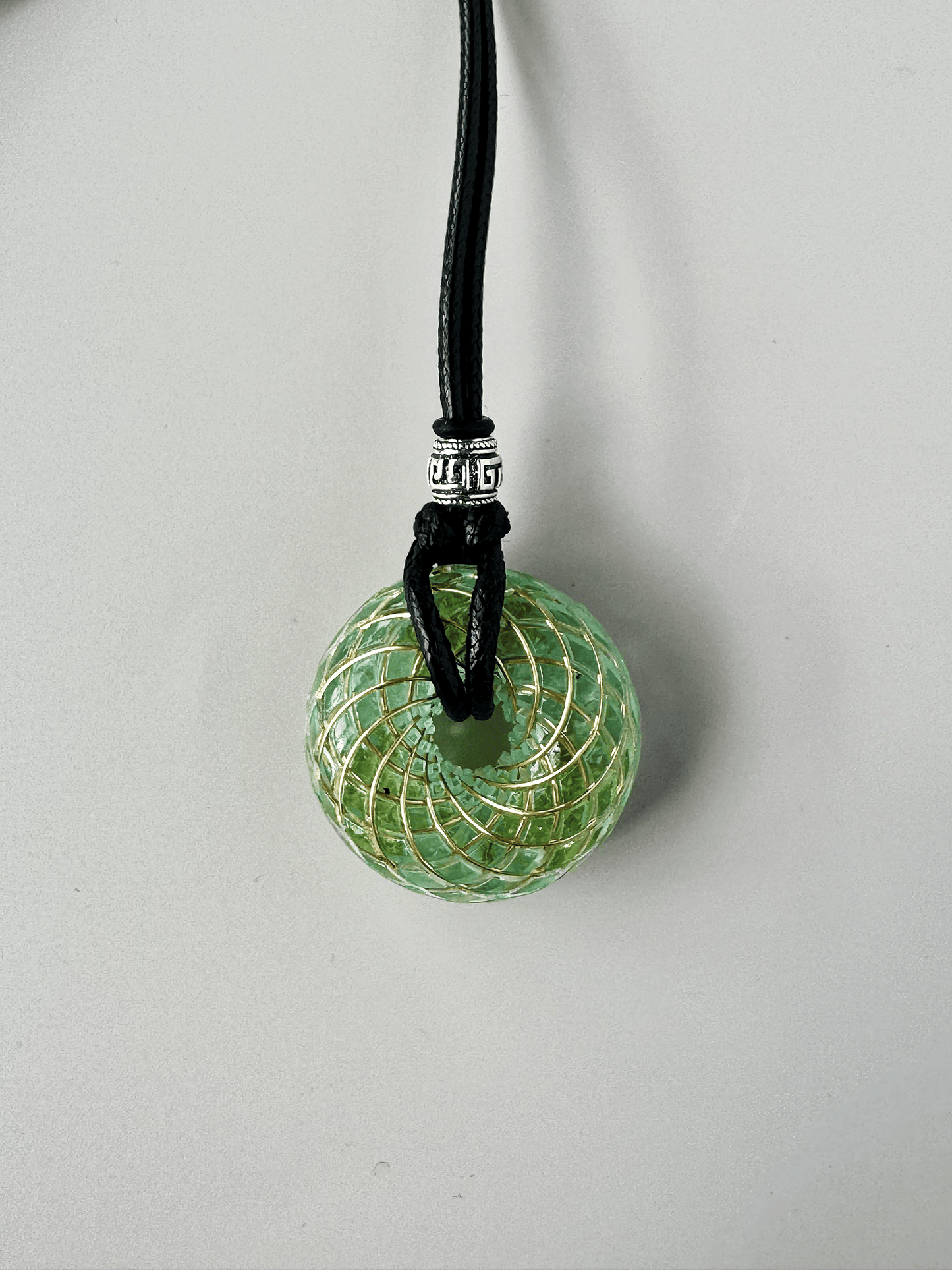 Handmade Rodin Coil Torus Orgonite Pendant Quartz Crystal necklace | Energy Protection and Chakra Balancing