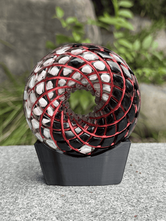 9CM- Yin Yang Rodin Coil Torus Orgonite Quartz Crystal