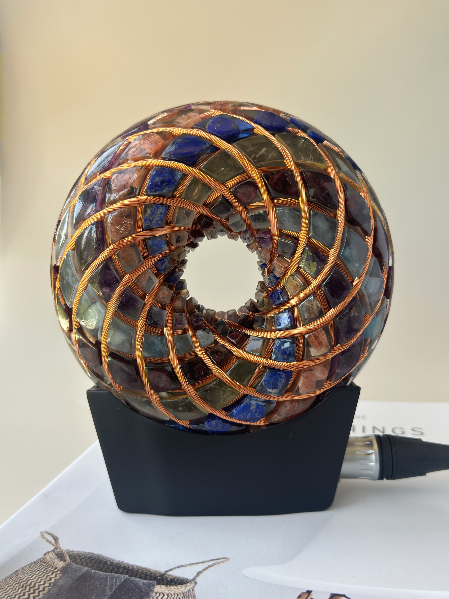 Custom made Torus Orgone Rodin Coil 7 Chakra Energy Generator vortex kit Meditation Healing PEMF device