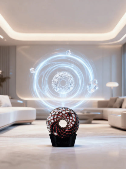 9CM- Yin Yang Rodin Coil Torus Orgonite Quartz Crystal