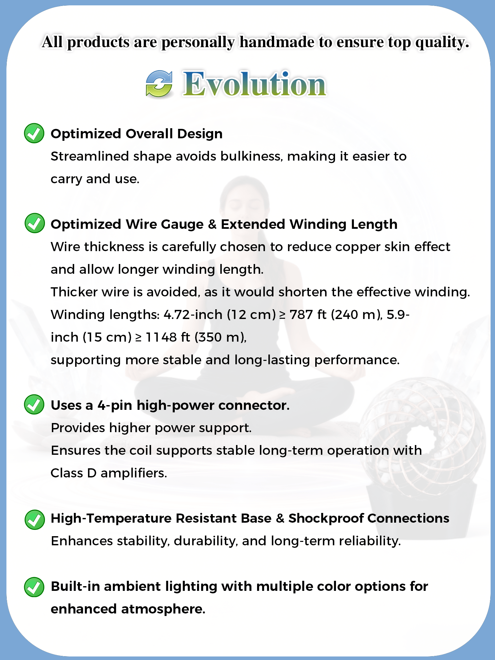 Custom made Torus Orgone Rodin Coil 7 Chakra Energy Generator vortex kit Meditation Healing PEMF device