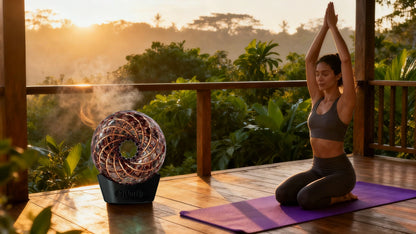 9CM- Yin Yang Rodin Coil Torus Orgonite Quartz Crystal
