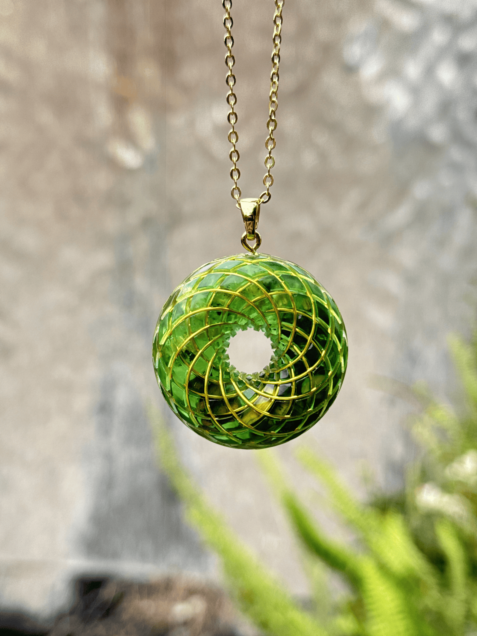 Personalized customization spiritual gift Rodin Coil Torus Orgone Pendant Quartz Crystal necklace flower of life