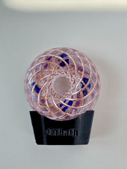 6CM-Handmade Rodin Coil Torus Orgonite Quartz vortex field Crystal energy meditate aid frequency tools scalarwaves
