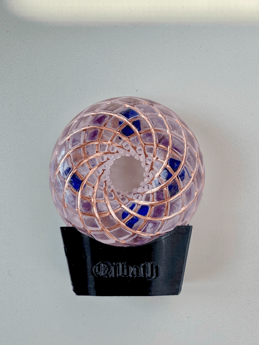 6CM-Handmade Rodin Coil Torus Orgonite Quartz vortex field Crystal energy meditate aid frequency tools scalarwaves