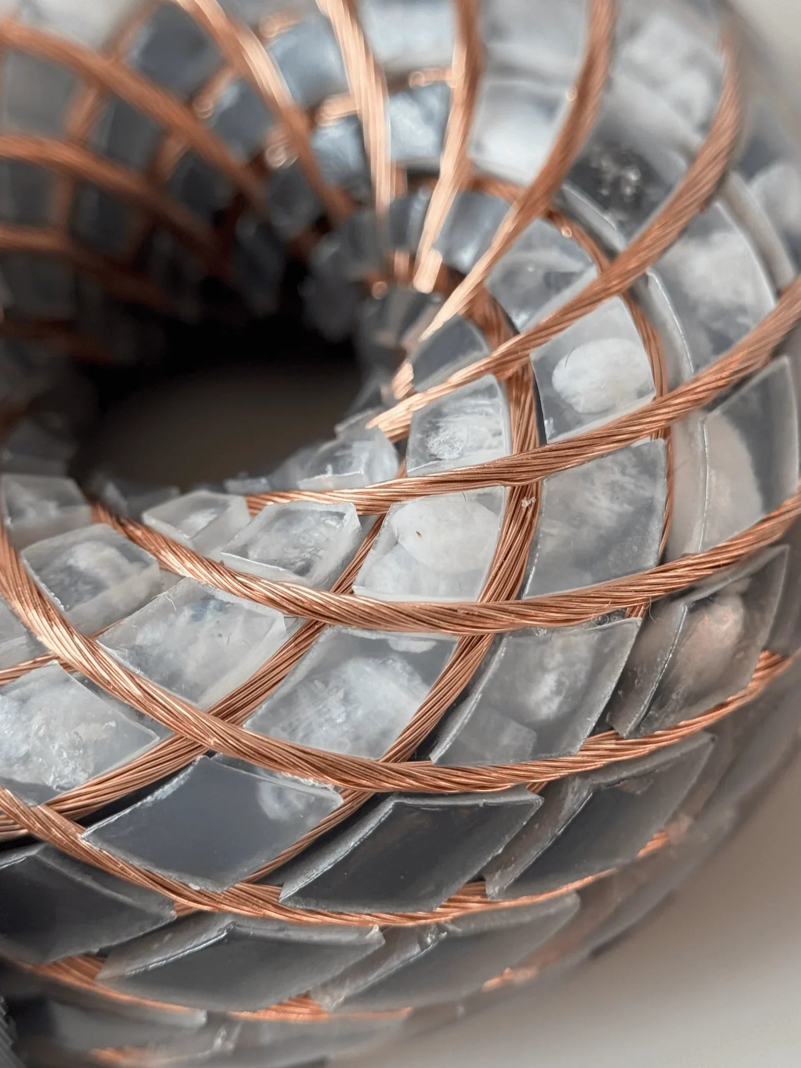 6CM-Handmade Rodin Coil Torus Orgonite Quartz Crystal | Inlaid Crystals  Moonstone, Obsidian