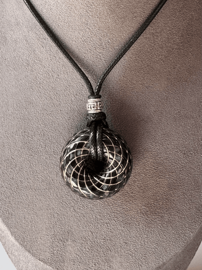 Handmade Rodin Coil Torus Orgonite Pendant Quartz Crystal necklace