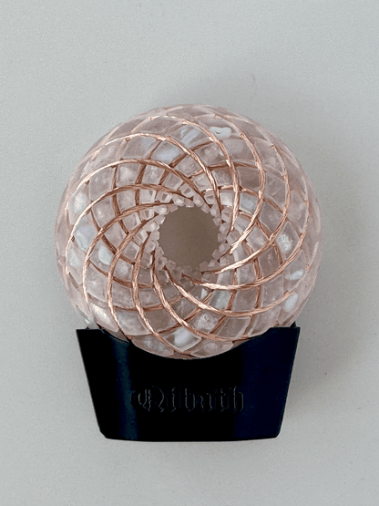 6CM-Handmade Rodin Coil Torus Orgonite Quartz vortex field Crystal energy meditate aid frequency tools scalarwaves