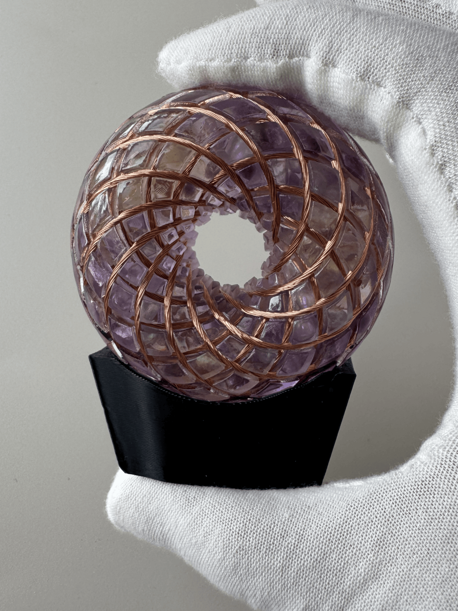 6CM-Handmade Rodin Coil Torus Orgonite vortex energy meditate frequency tools scalar waves