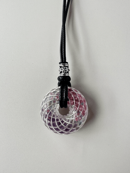Handmade Rodin Coil Torus Orgonite Pendant Quartz Crystal necklace | Energy Protection and Chakra Balancing