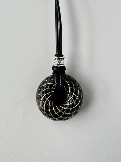 Handmade Rodin Coil Torus Orgonite Pendant Quartz Crystal necklace | Energy Protection and Chakra Balancing