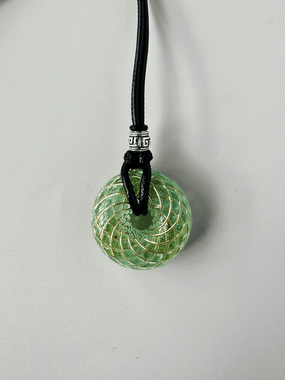 Handmade Rodin Coil Torus Orgonite Pendant Quartz Crystal necklace | Energy Protection and Chakra Balancing