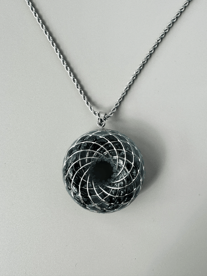 Handmade Rodin Coil Torus Orgonite Pendant Quartz Crystal necklace | Energy Protection and Chakra Balancing