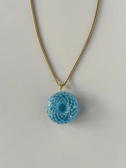 spiritual gift Rodin Coil Torus Orgonite Pendant Quartz Crystal necklace flower of life