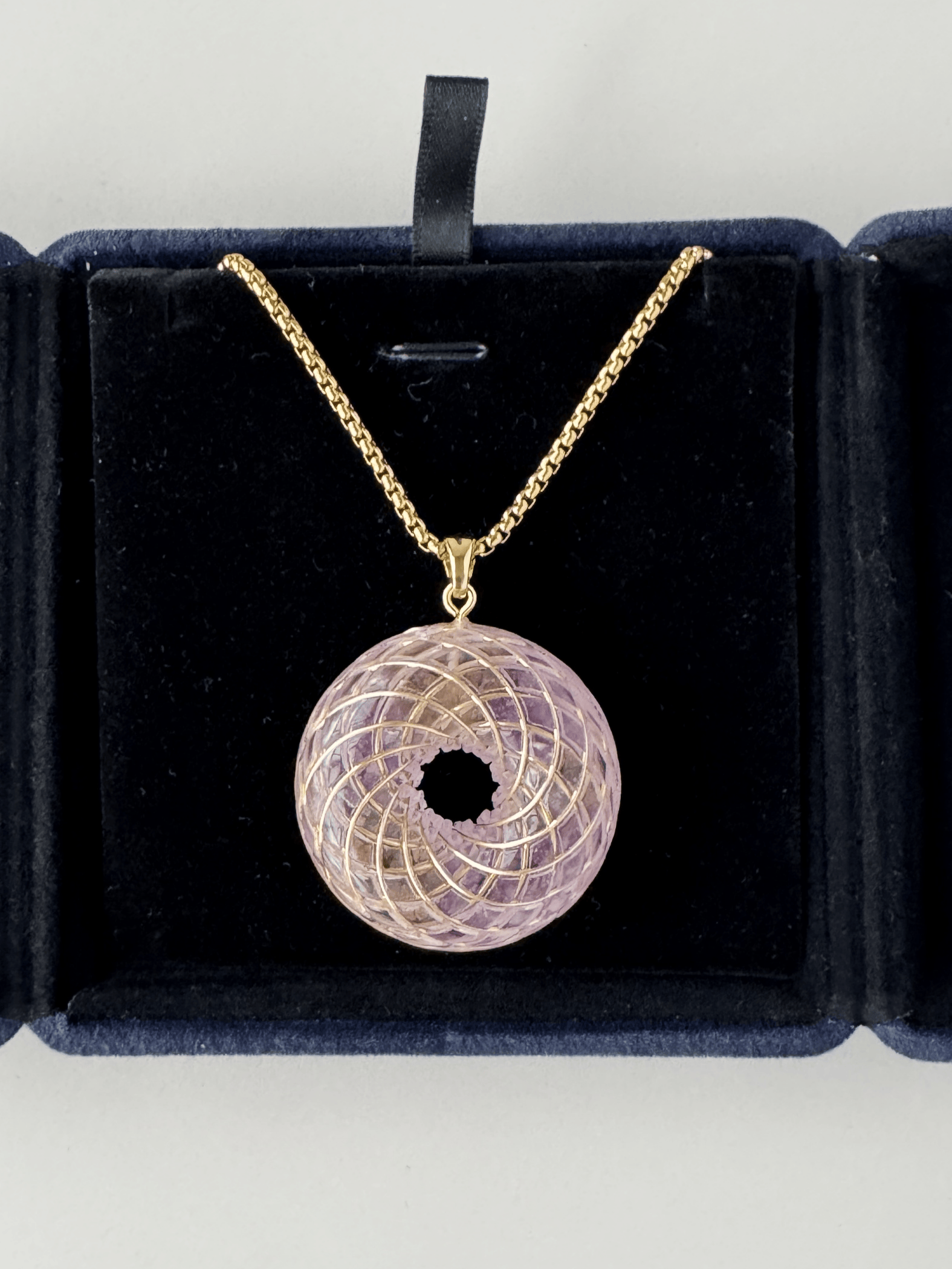 Spiritual Gift Handmade Rodin Coil Torus Orgonite Pendant necklace