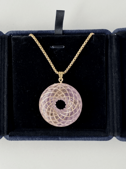 Spiritual Gift Handmade Rodin Coil Torus Orgonite Pendant necklace