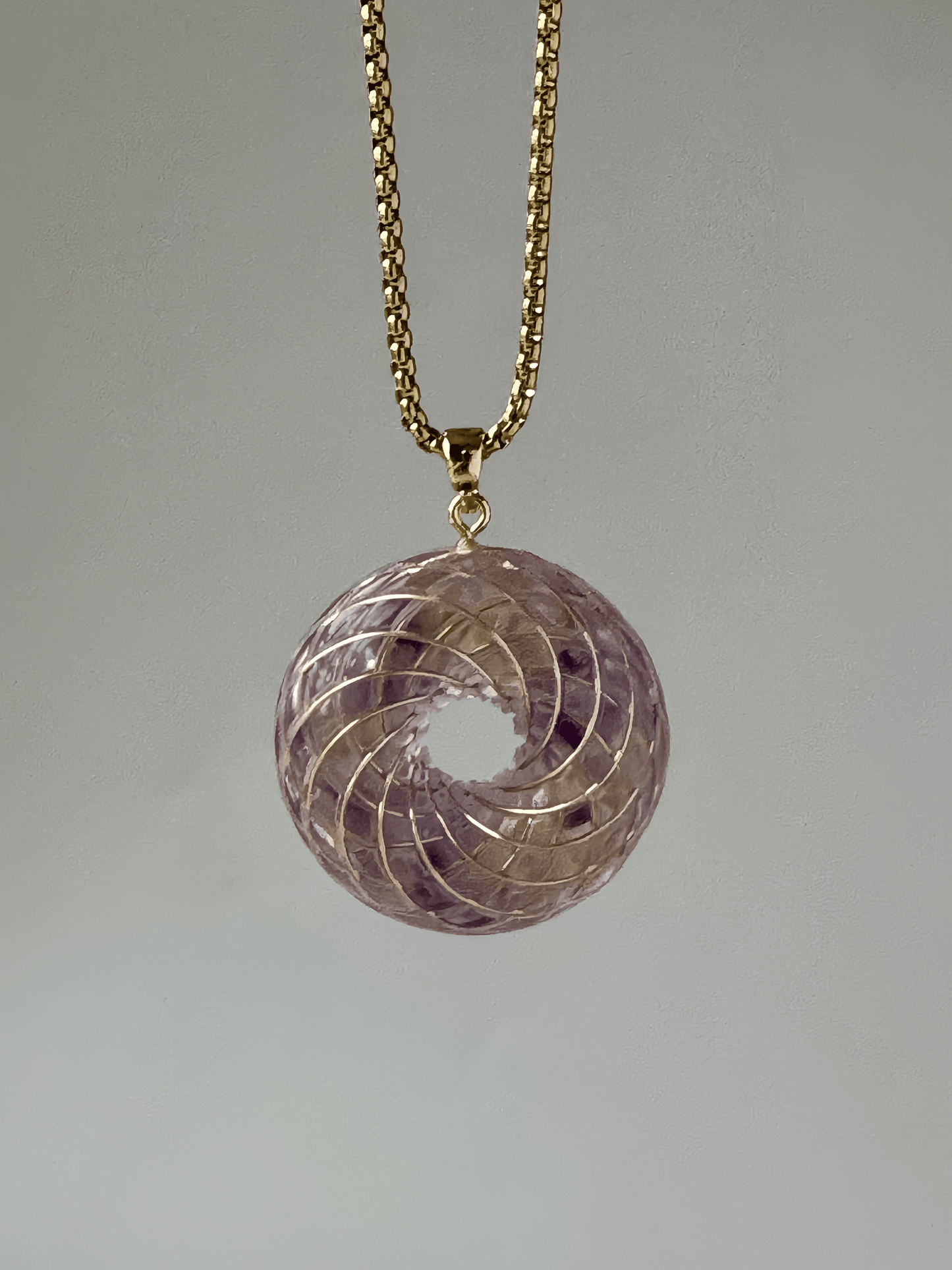 Spiritual Gift Handmade Rodin Coil Torus Orgonite Pendant necklace