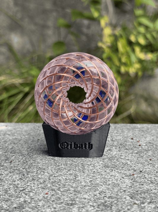 6CM-Handmade Rodin Coil Torus Orgonite Quartz vortex field Crystal energy meditate aid frequency tools scalarwaves