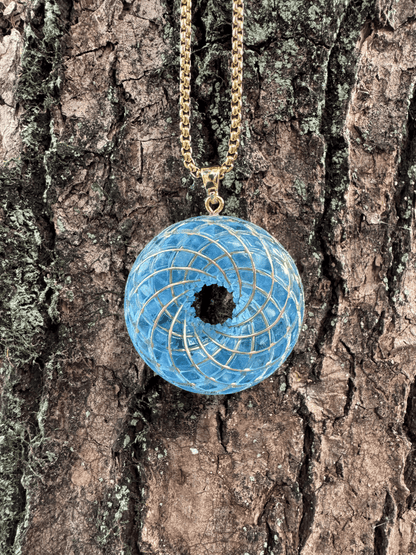 spiritual gift Rodin Coil Torus Orgonite Pendant Quartz Crystal necklace flower of life