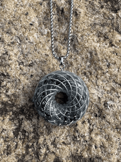 Energy Protection and Chakra Balancing Rodin Coil Torus Orgonite Pendant necklace