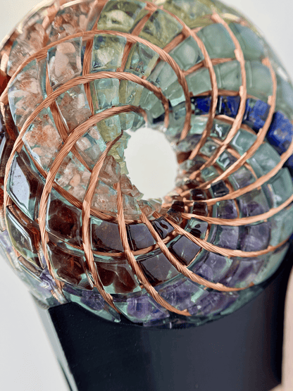 Custom made Torus Orgone Rodin Coil 7 Chakra Energy Generator vortex kit Meditation Healing PEMF device