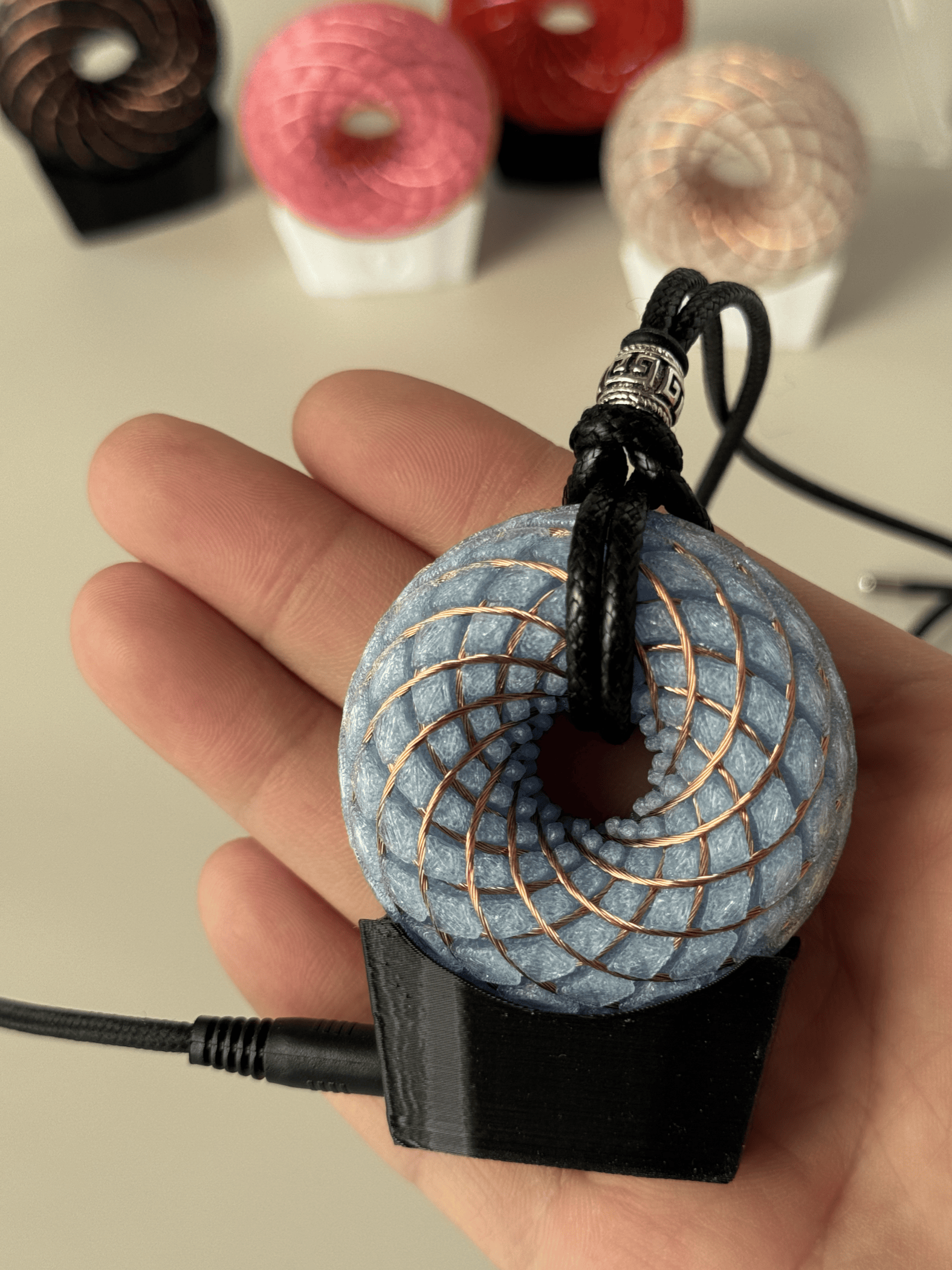 Custom Handmade Rodin Coil Model | Frequency tool | Personalized Toroid Field PEMF Generator