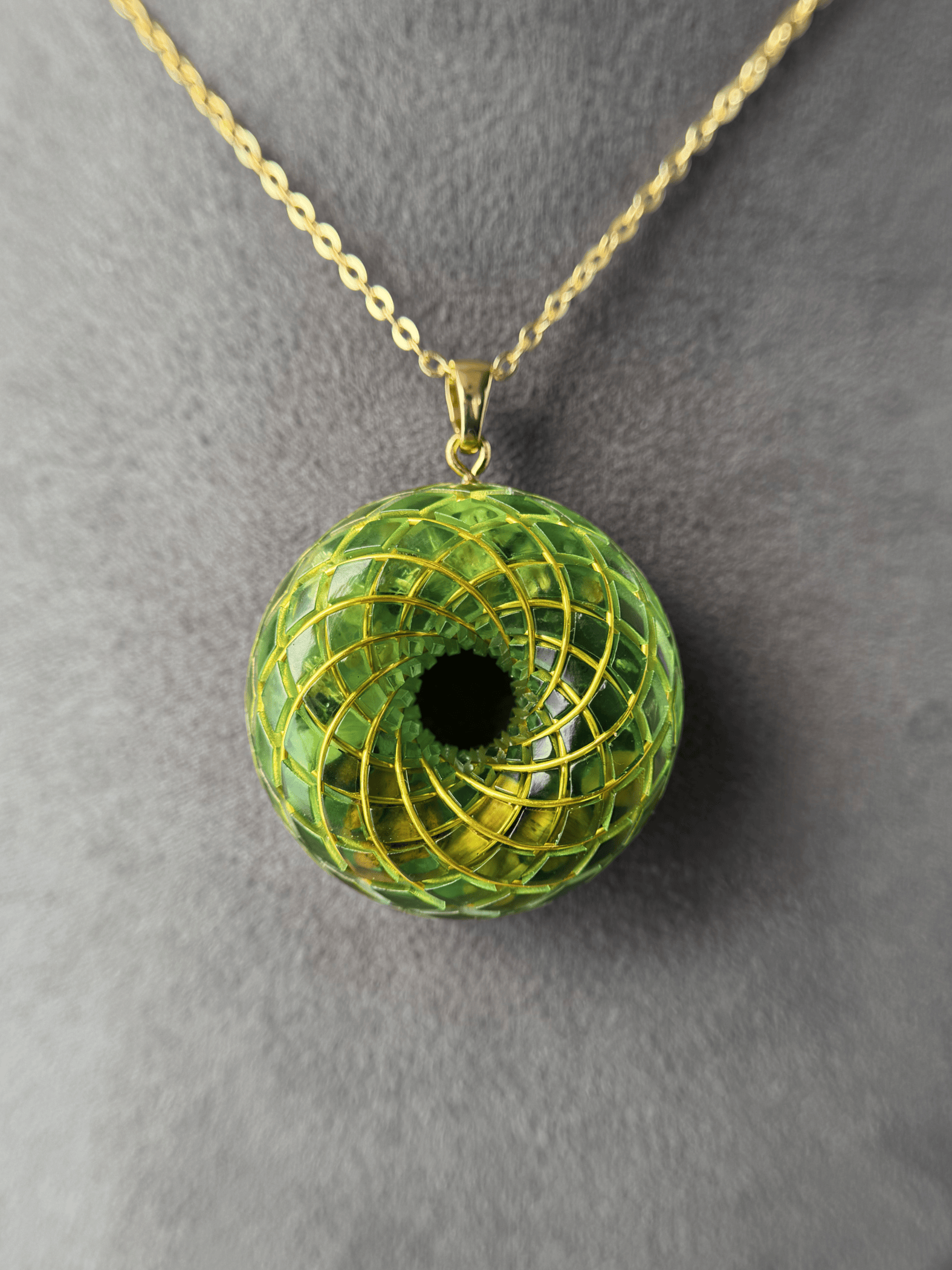 Personalized customization spiritual gift Rodin Coil Torus Orgone Pendant Quartz Crystal necklace flower of life
