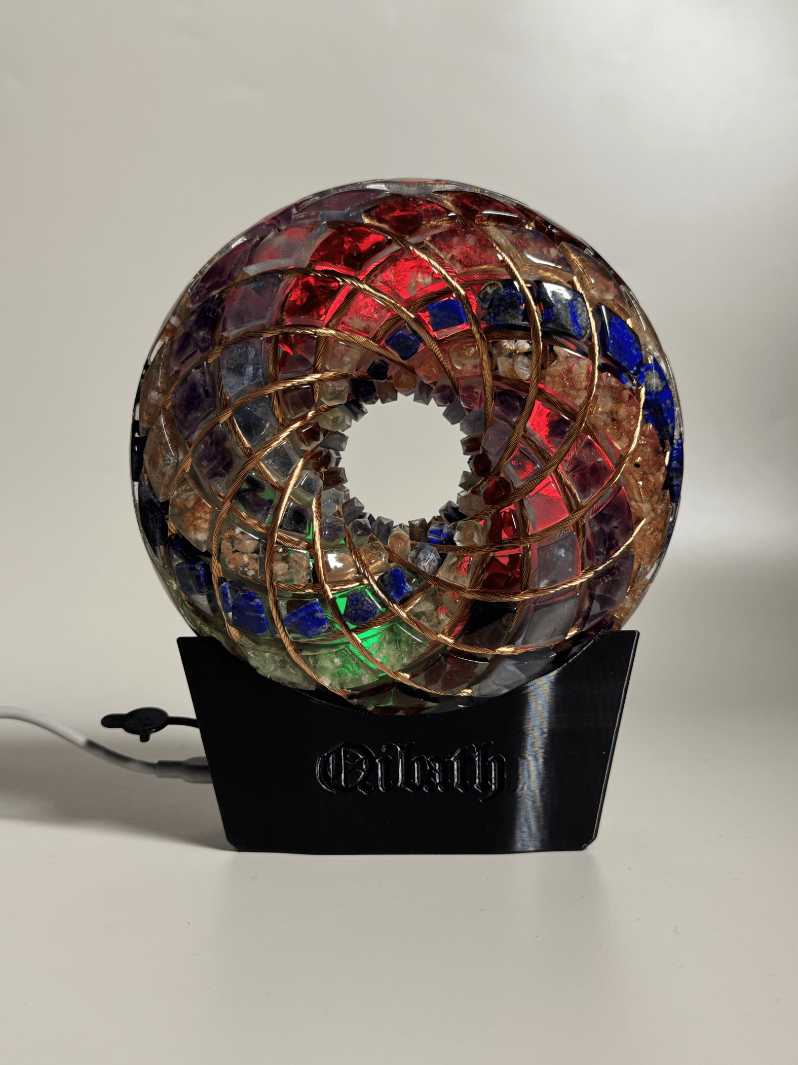 Custom made Torus Orgone Rodin Coil 7 Chakra Energy Generator vortex kit Meditation Healing PEMF device