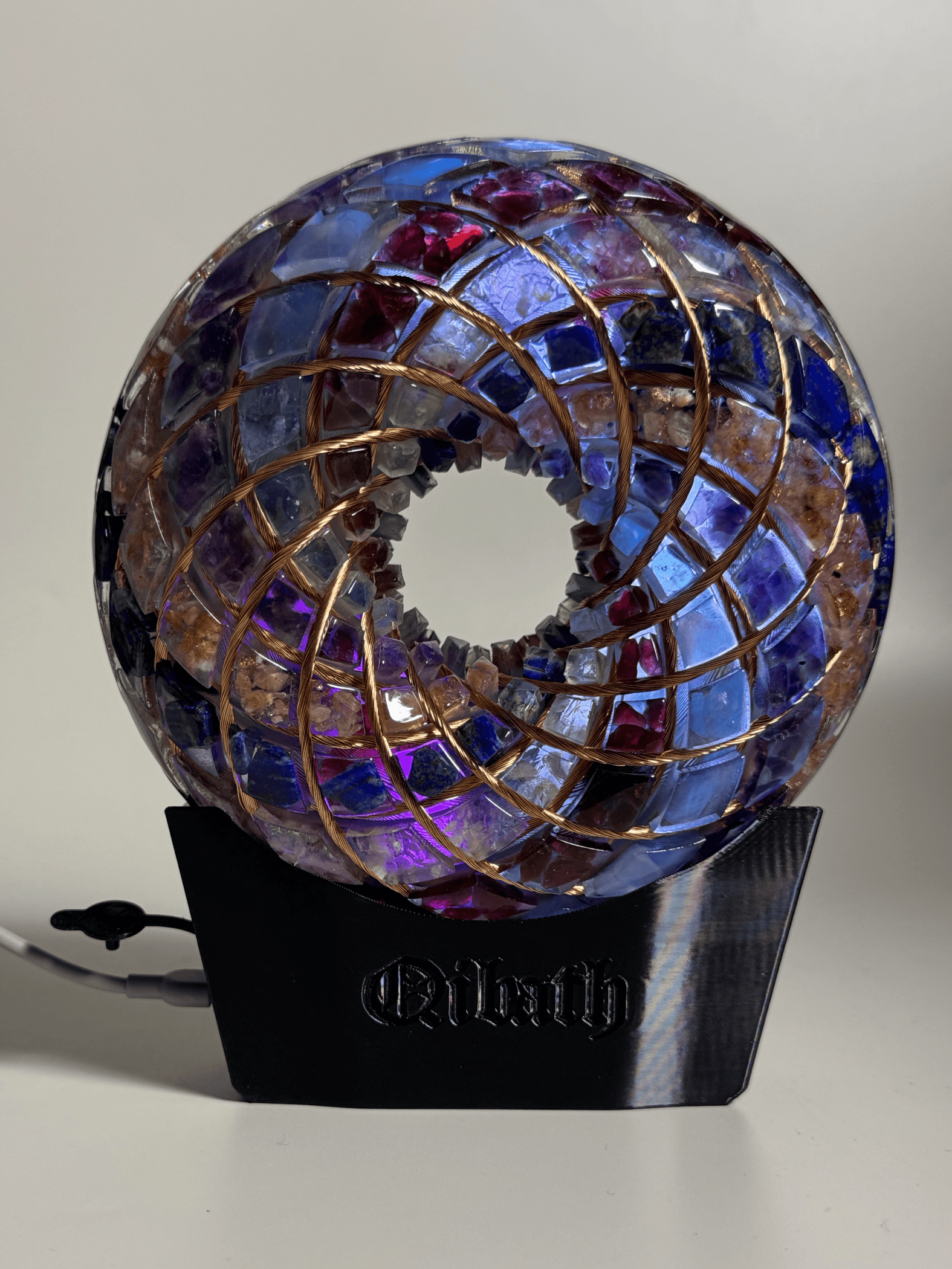 Custom made Torus Orgone Rodin Coil 7 Chakra Energy Generator vortex kit Meditation Healing PEMF device