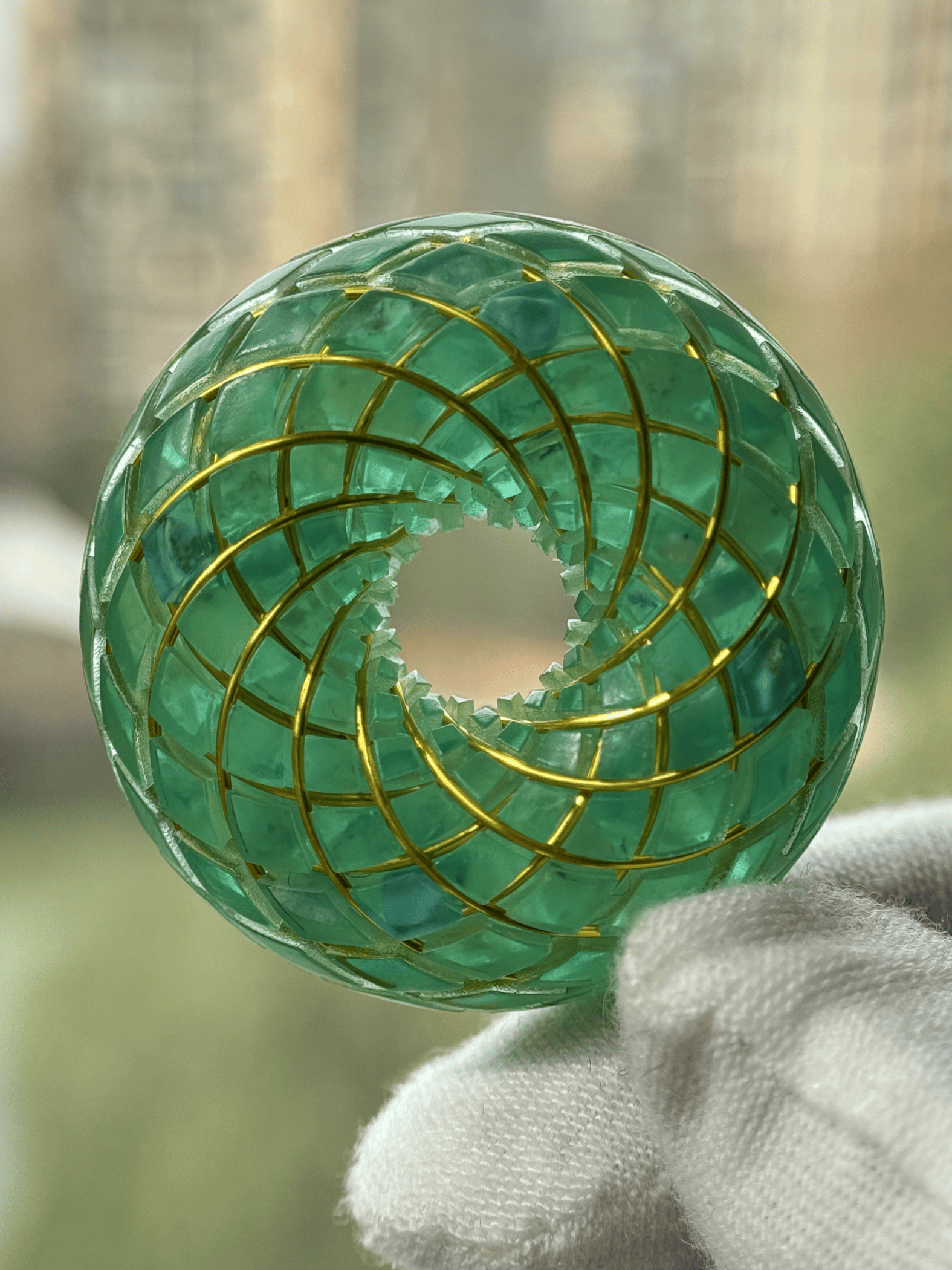 Spiritual gift Rodin Coil Torus Orgone Pendant Quartz Crystal necklace flower of life