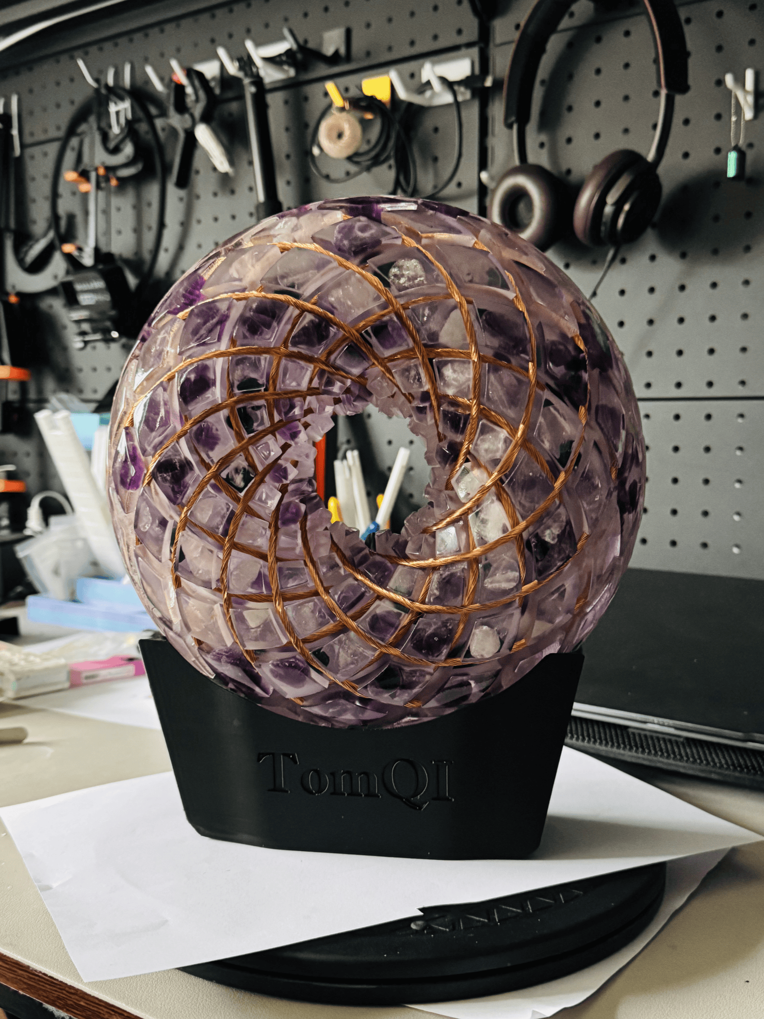 Custom made Torus Orgone Rodin Coil 7 Chakra Energy Generator vortex kit Meditation Healing PEMF device