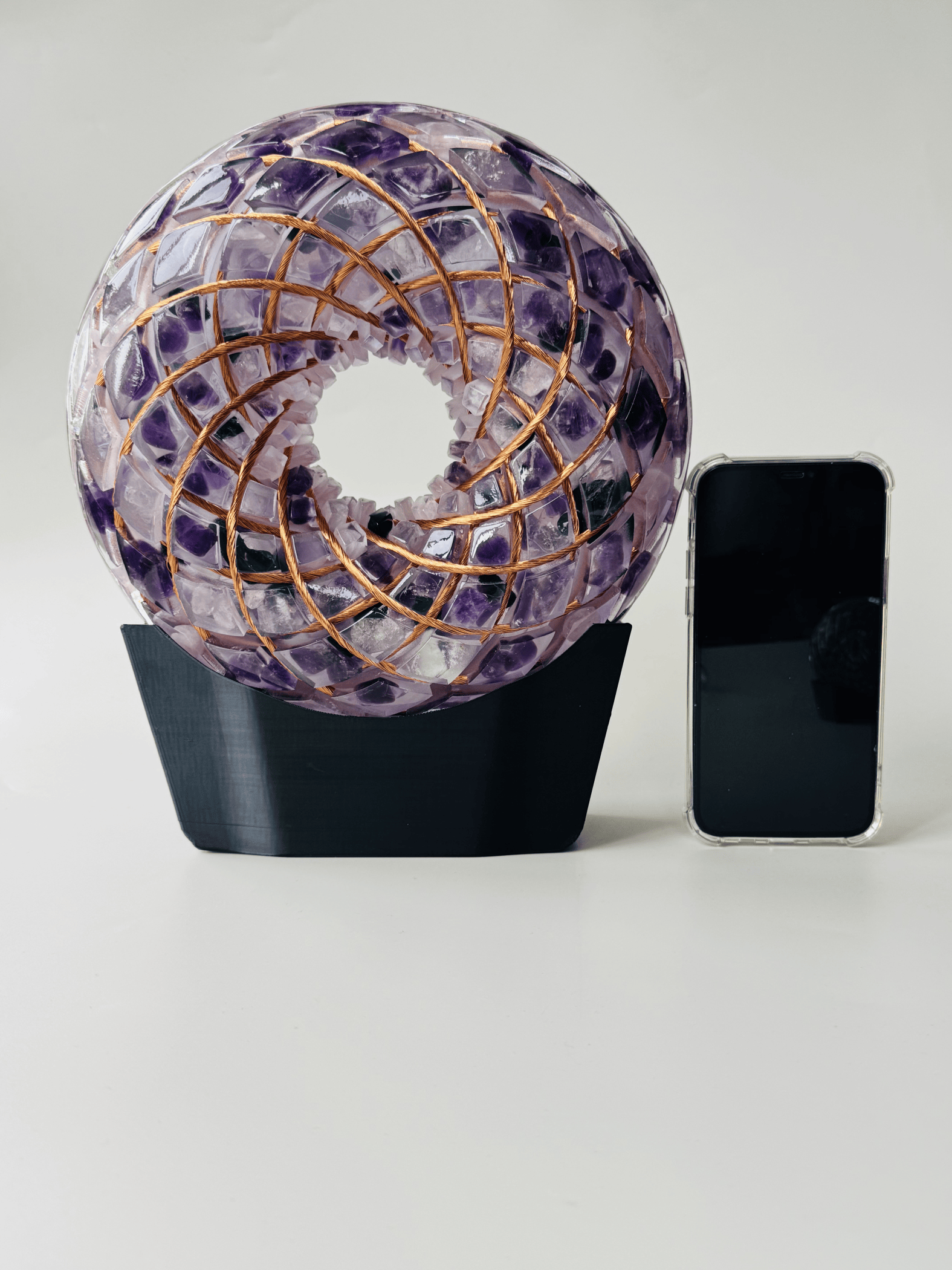 Custom made Torus Orgone Rodin Coil 7 Chakra Energy Generator vortex kit Meditation Healing PEMF device