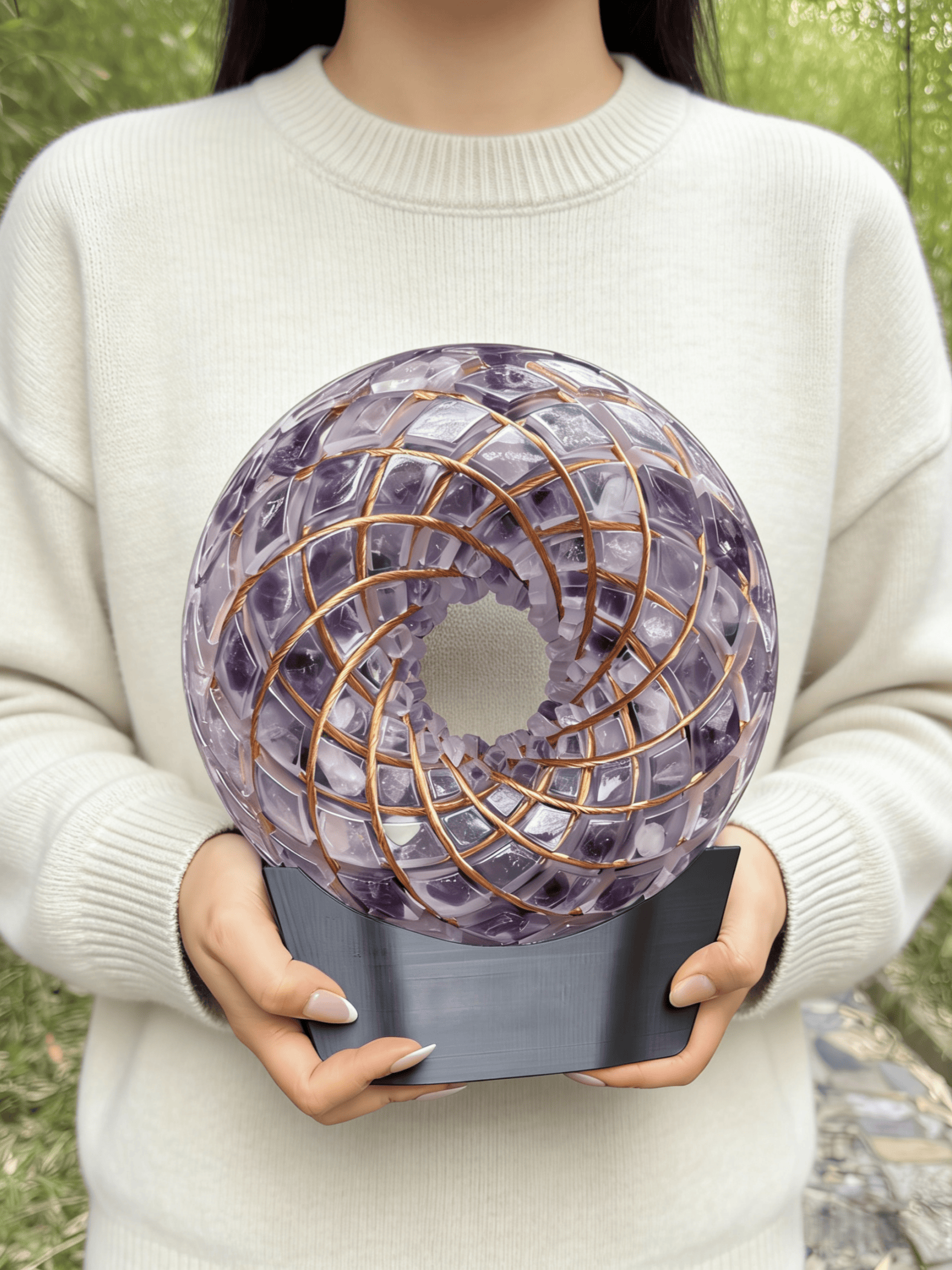 Custom made Torus Orgone Rodin Coil 7 Chakra Energy Generator vortex kit Meditation Healing PEMF device