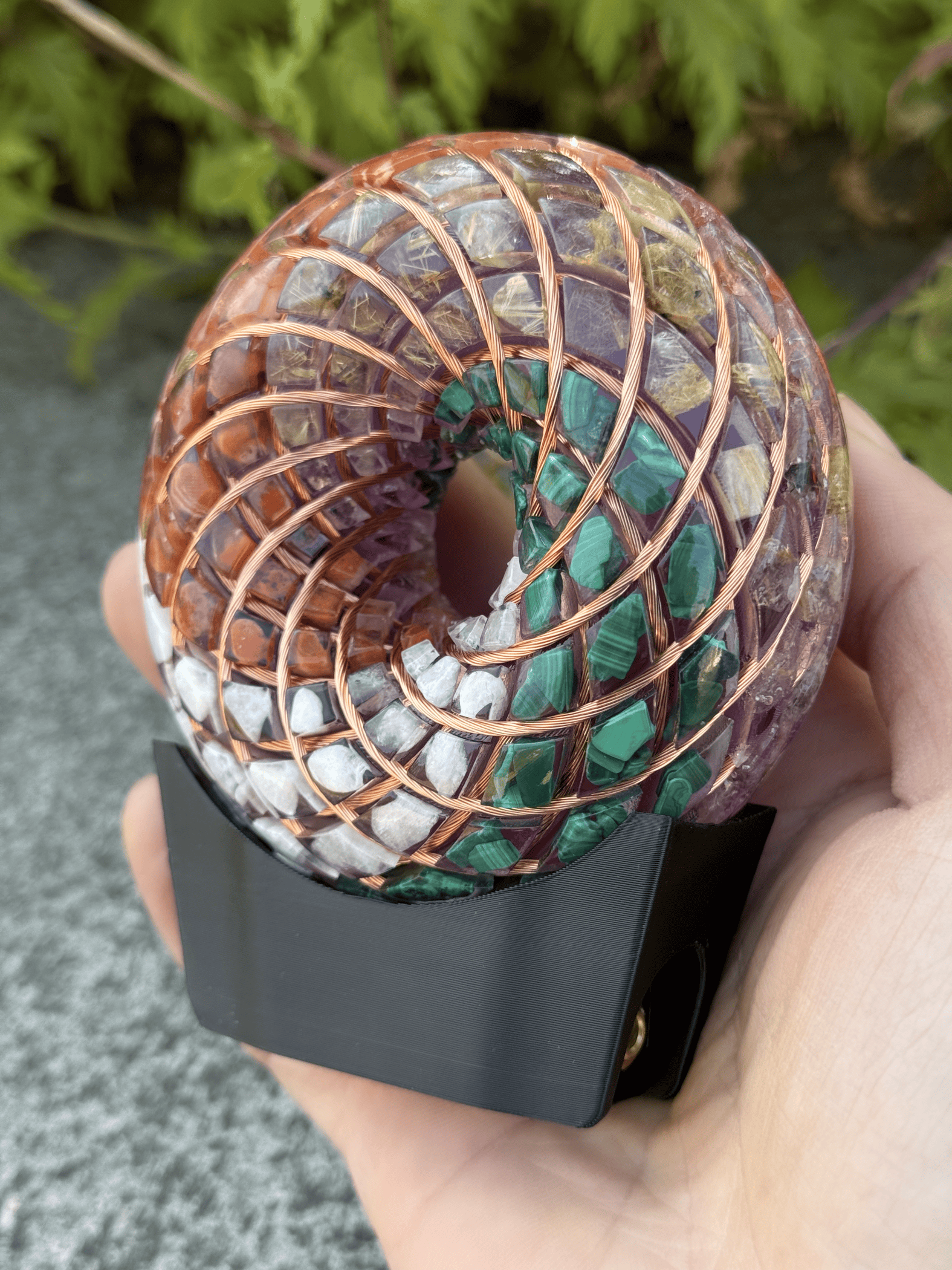 3.54inches/9cm- Rodin Coil Torus scalar PEMF generator frenquency healing