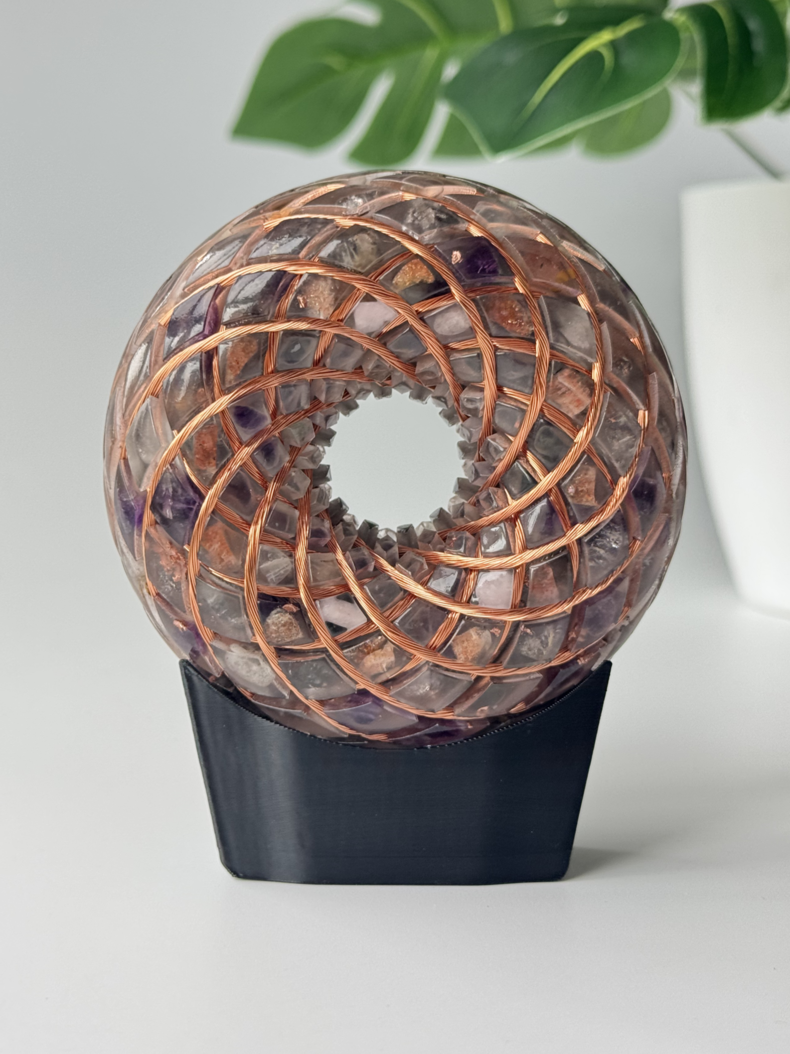 Orgonite 3.54inches/9cm Rodin Coil Torus scalar PEMFDevice Rife generator frenquency healing
