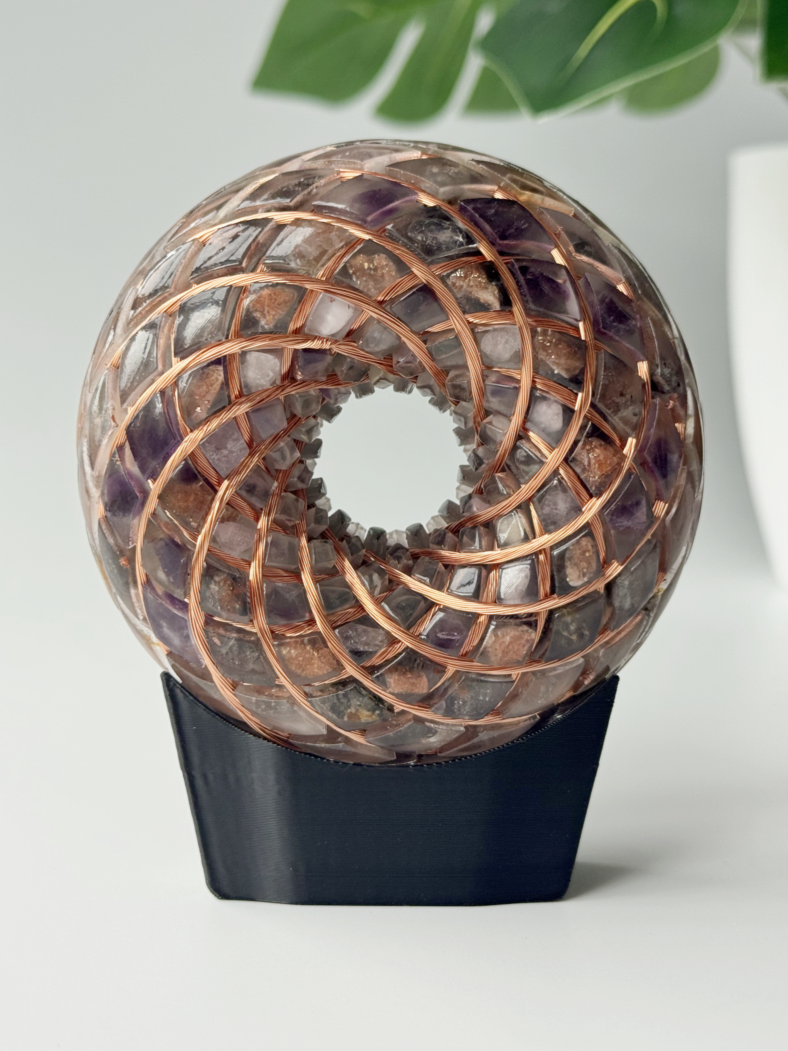 Orgonite 3.54inches/9cm Rodin Coil Torus scalar PEMFDevice Rife generator frenquency healing