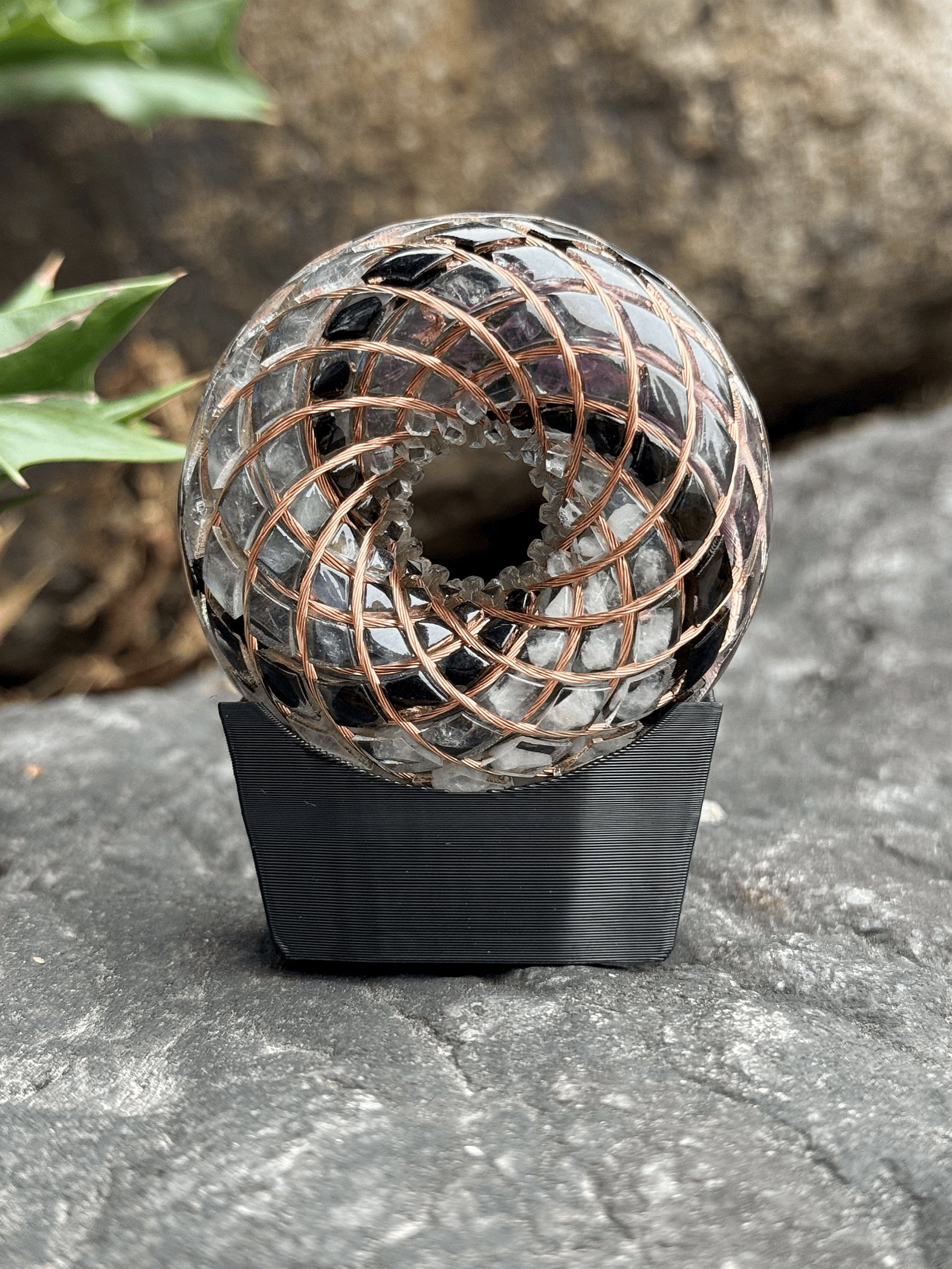 Mini size 1.89 inches/4.8cm Handmade Rodin Coil Torus pendant Pemf Generator