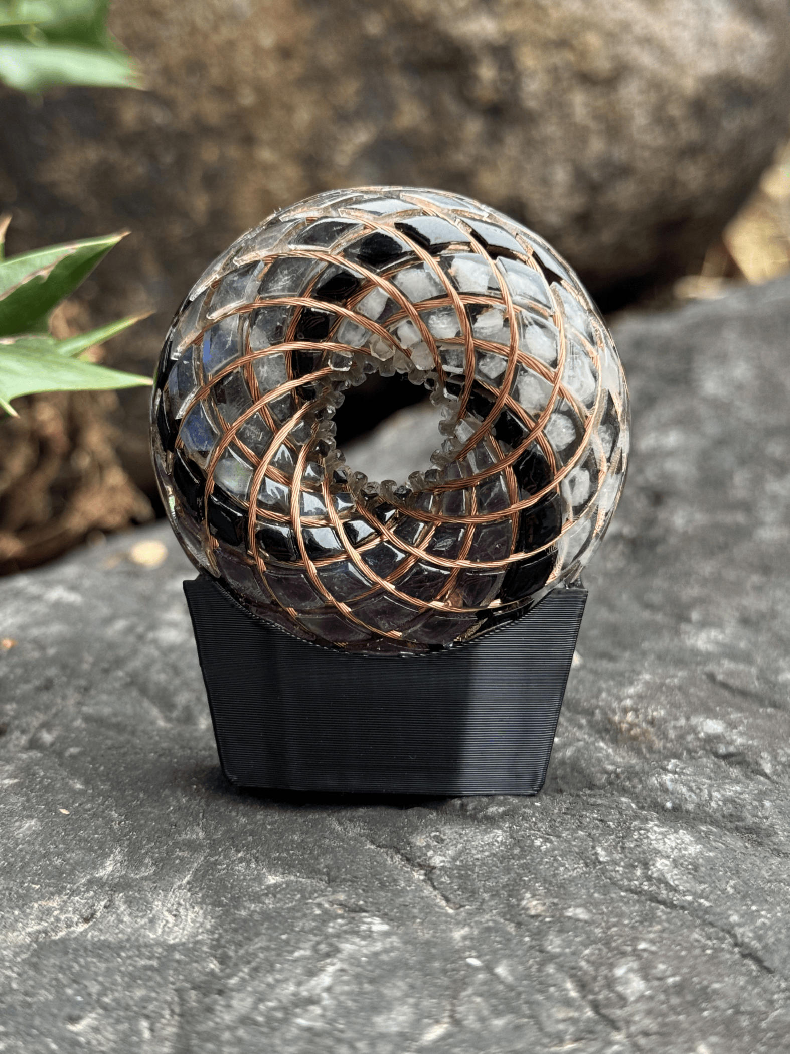 Mini size 1.89 inches/4.8cm Handmade Rodin Coil Torus pendant Pemf Generator