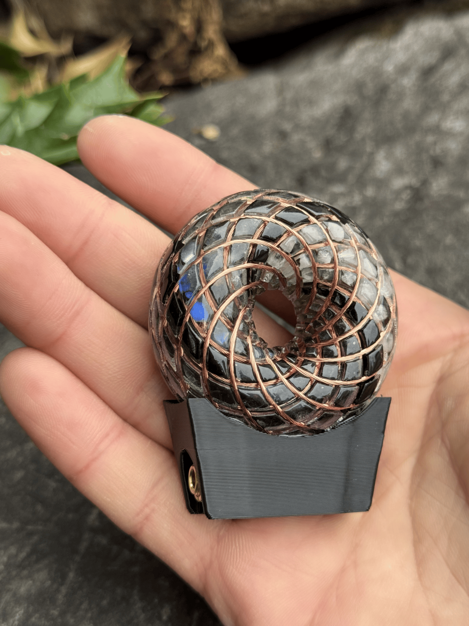 Mini size 1.89 inches/4.8cm Handmade Rodin Coil Torus pendant Pemf Generator