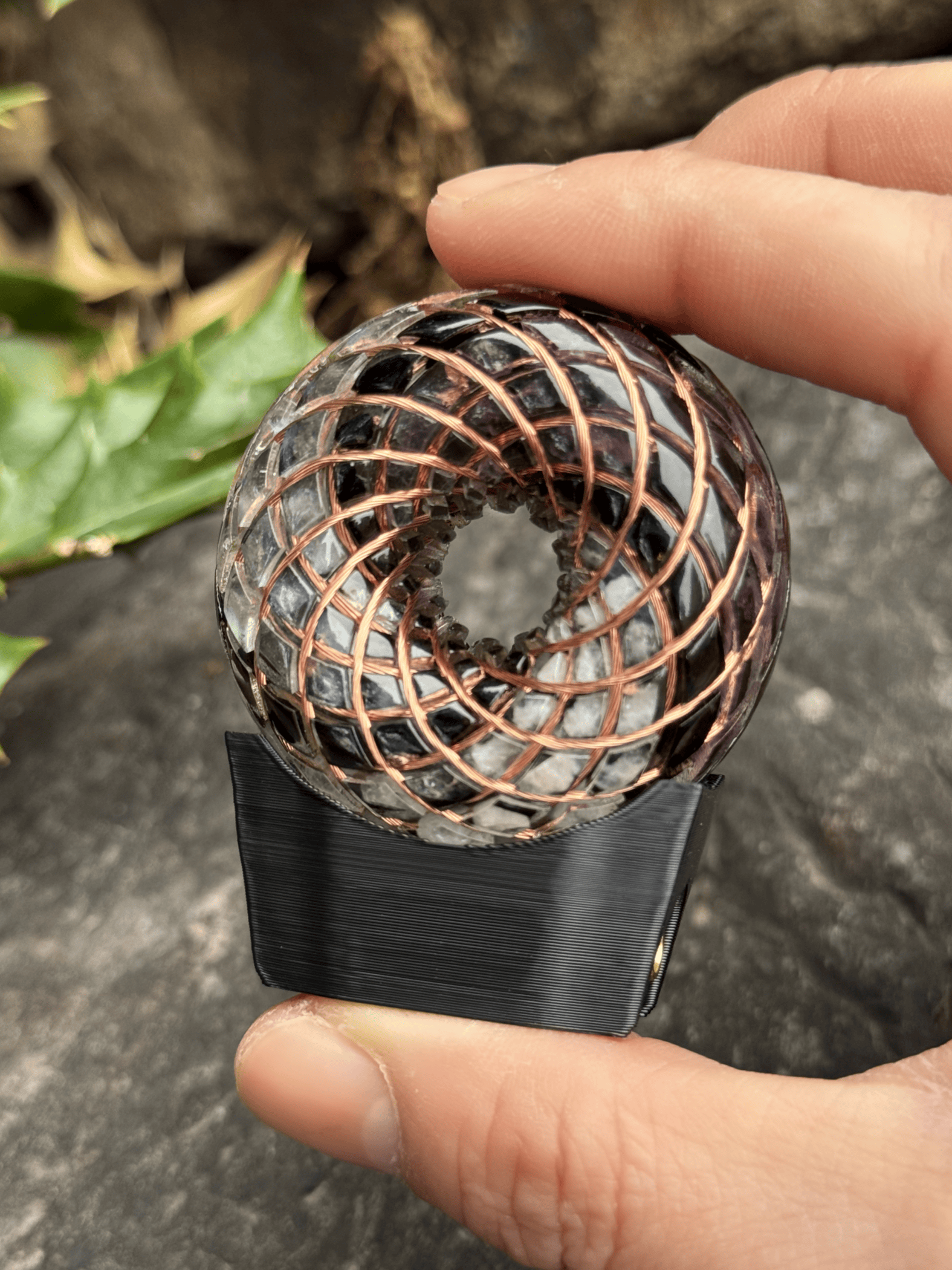 Mini size 1.89 inches/4.8cm Handmade Rodin Coil Torus pendant Pemf Generator