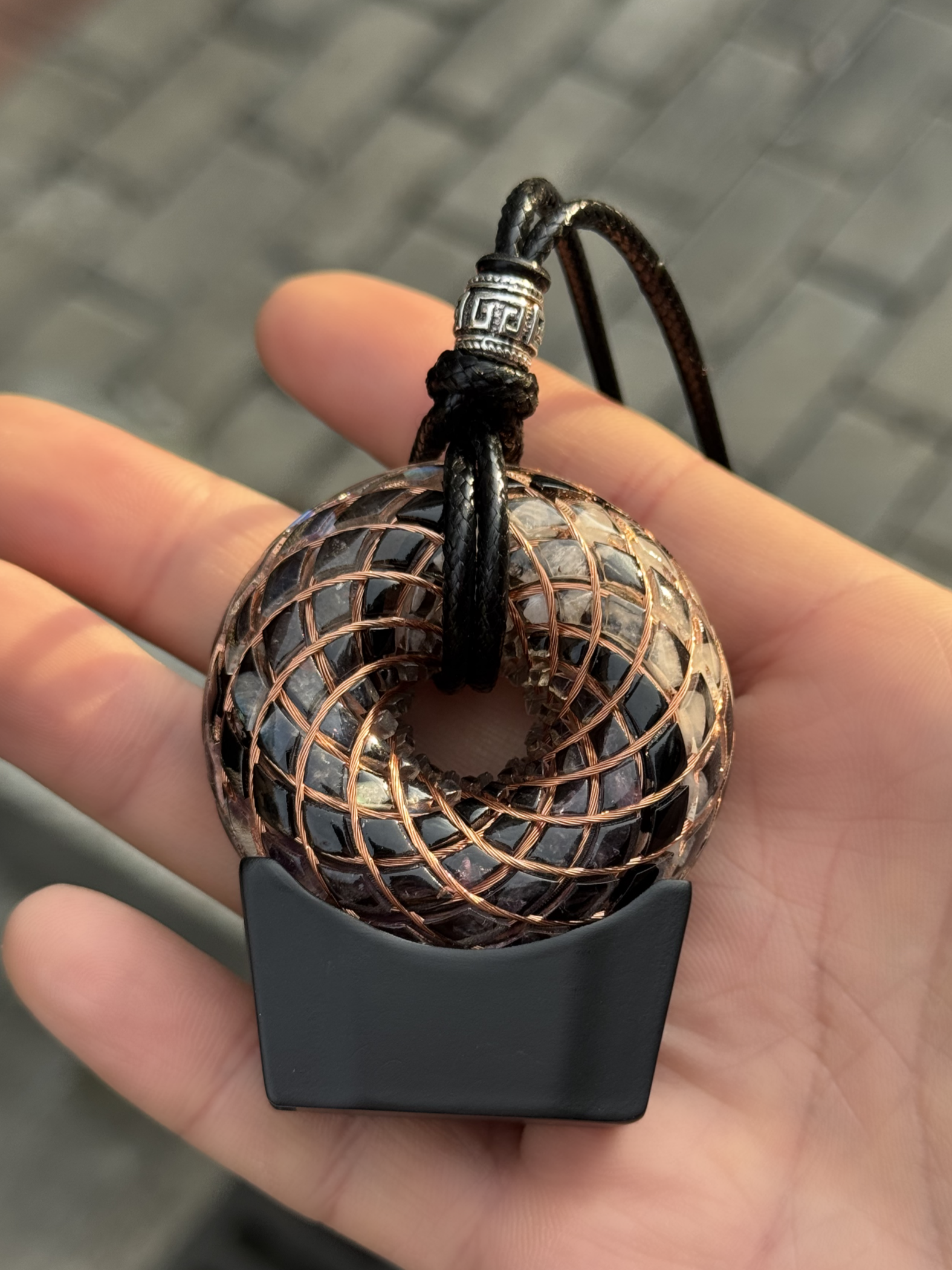Mini size 1.89 inches/4.8cm Handmade Rodin Coil Torus pendant Pemf Generator