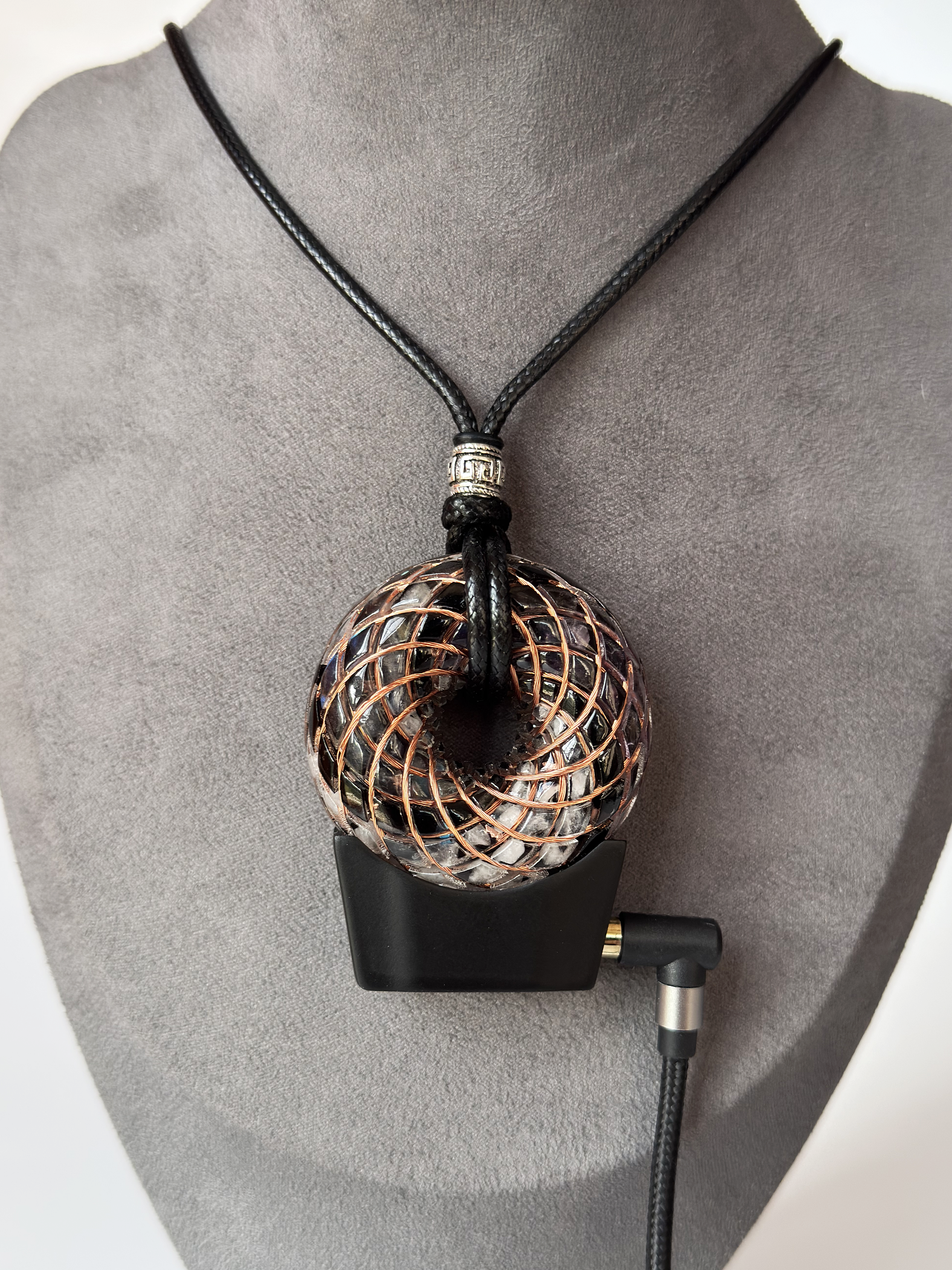 Mini size 1.89 inches/4.8cm Handmade Rodin Coil Torus pendant Pemf Generator