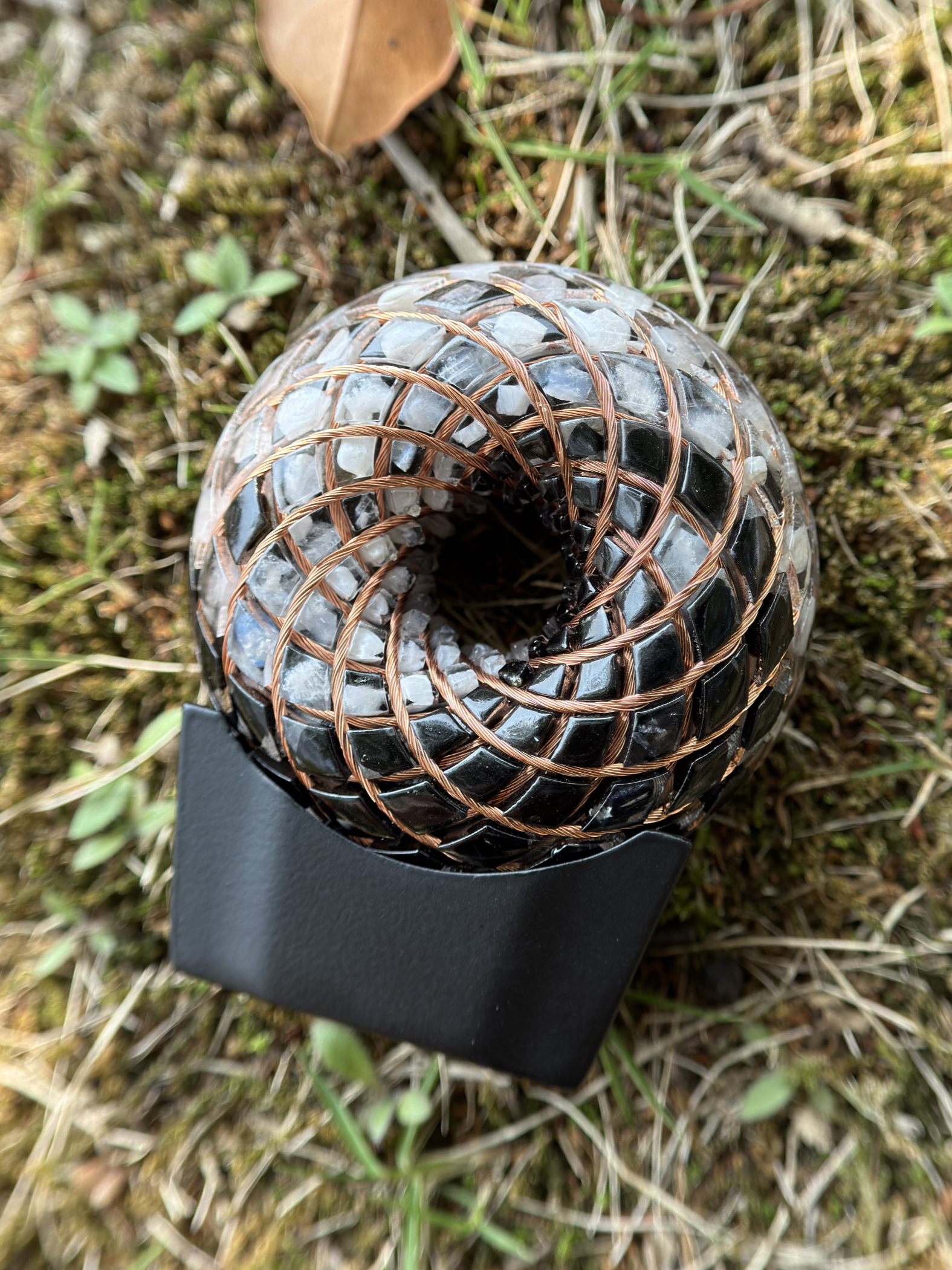 Taiji-yinyang 2.36inches Handmade Rodin Coil Torus Pemf Generator