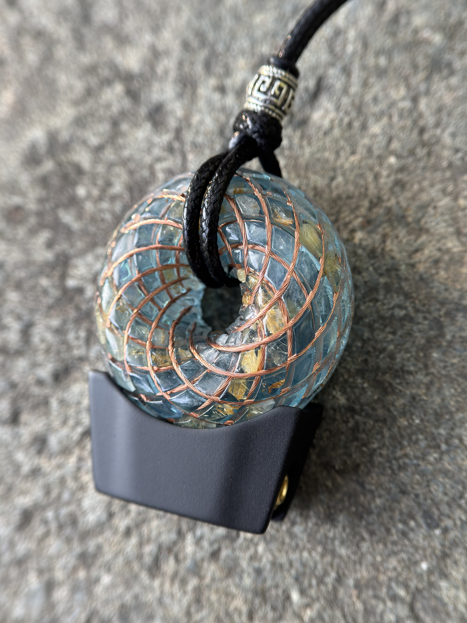 Mini size 1.89 inches/4.8cm Handmade Rodin Coil Torus pendant Pemf Generator