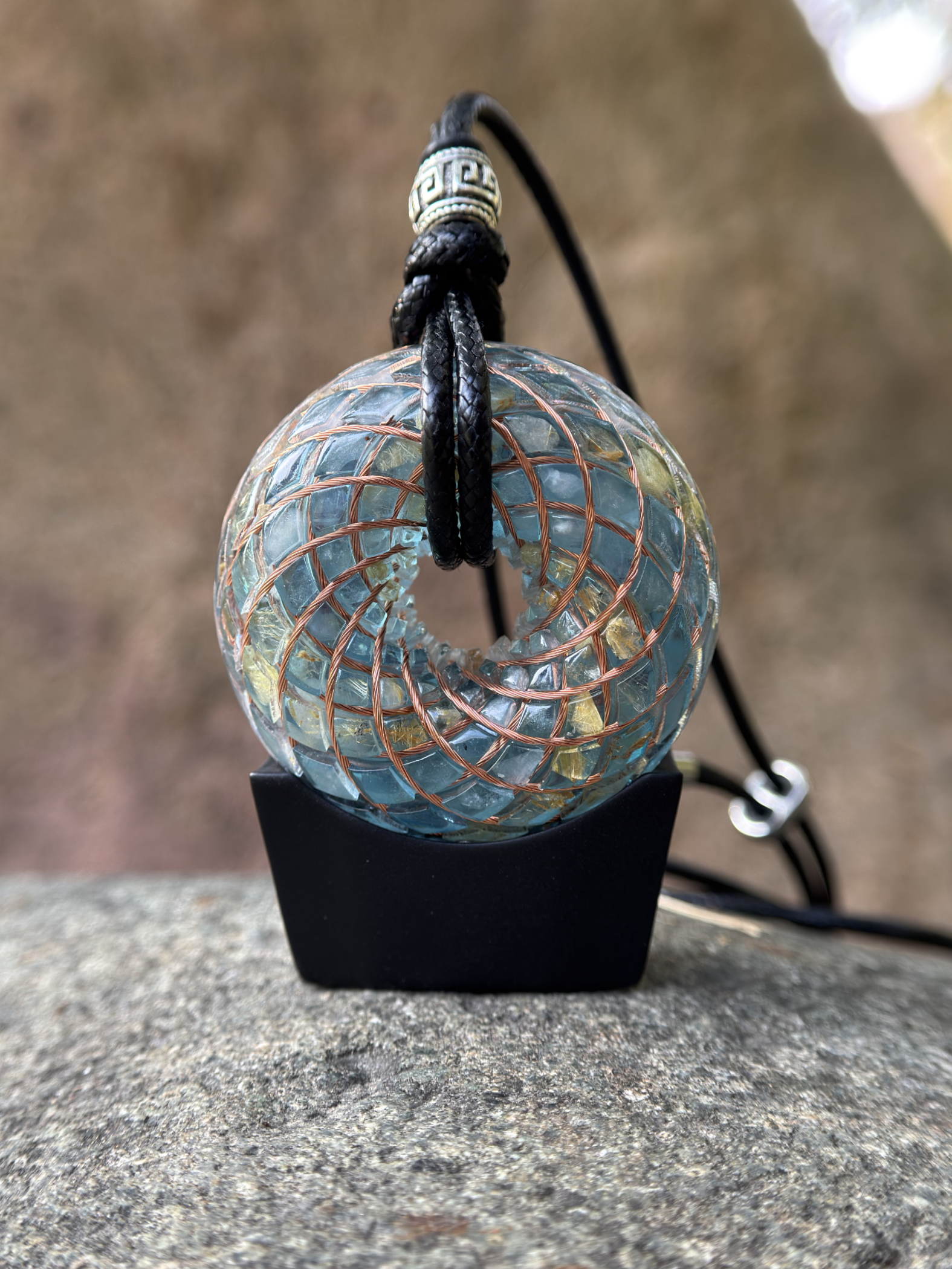 Mini size 1.89 inches/4.8cm Handmade Rodin Coil Torus pendant Pemf Generator