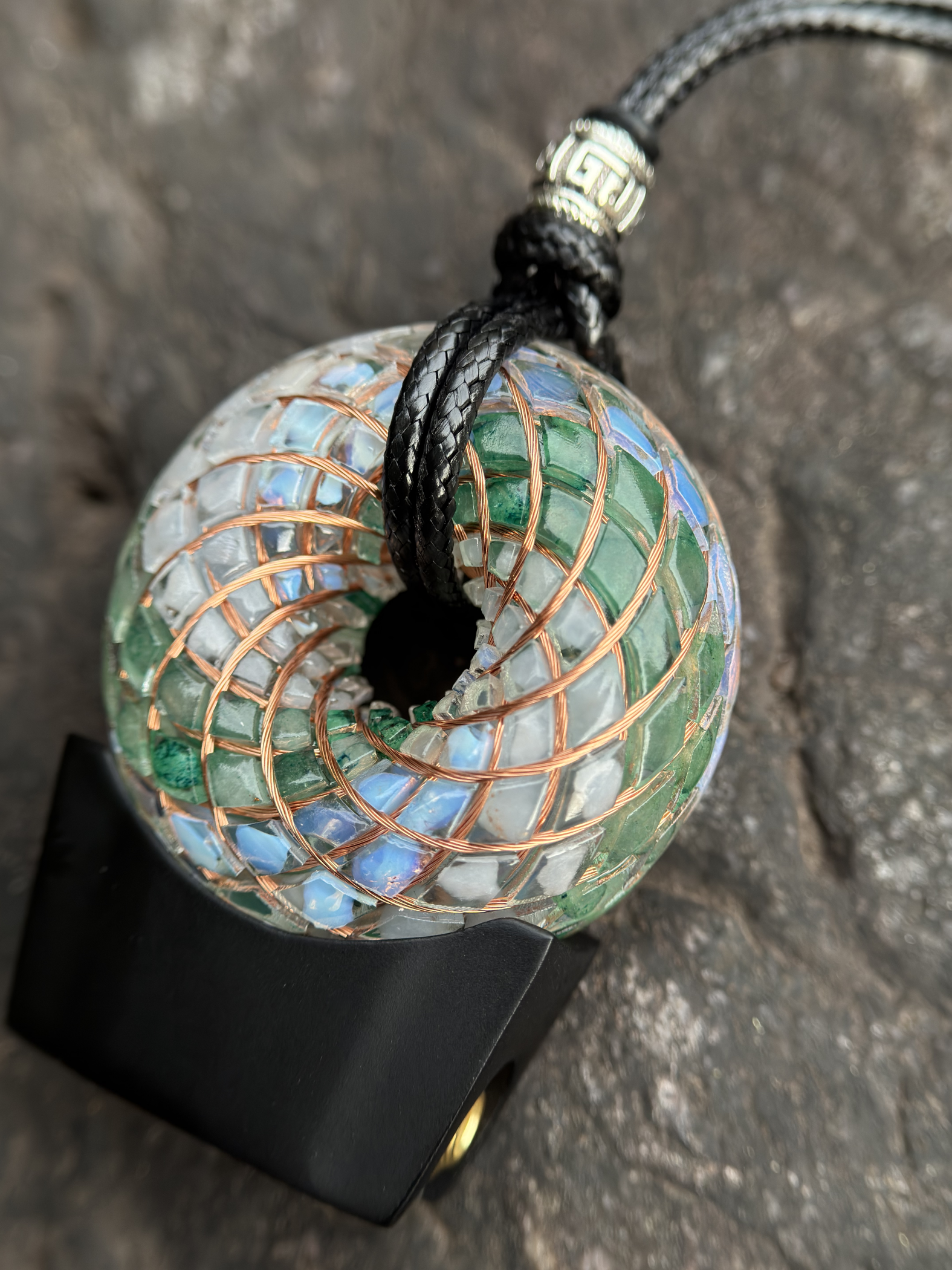 Mini size 1.89 inches/4.8cm Handmade Rodin Coil Torus pendant Pemf Generator