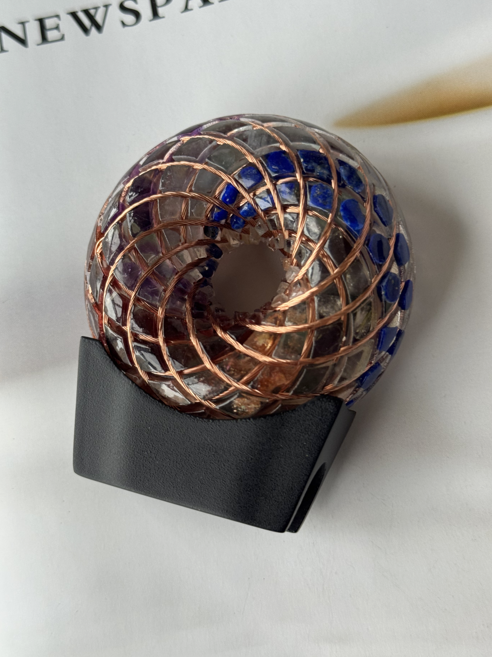 Orgonite 3.54inches/9cm Rodin Coil Torus scalar PEMFDevice Rife generator frenquency healing