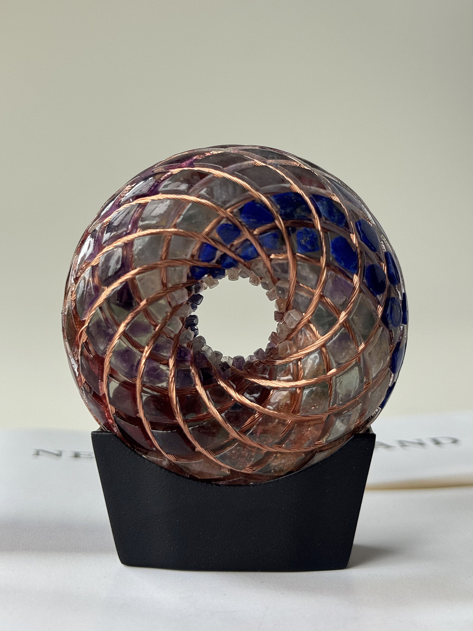 Taiji-yinyang 2.36inches Handmade Rodin Coil Torus Pemf Generator