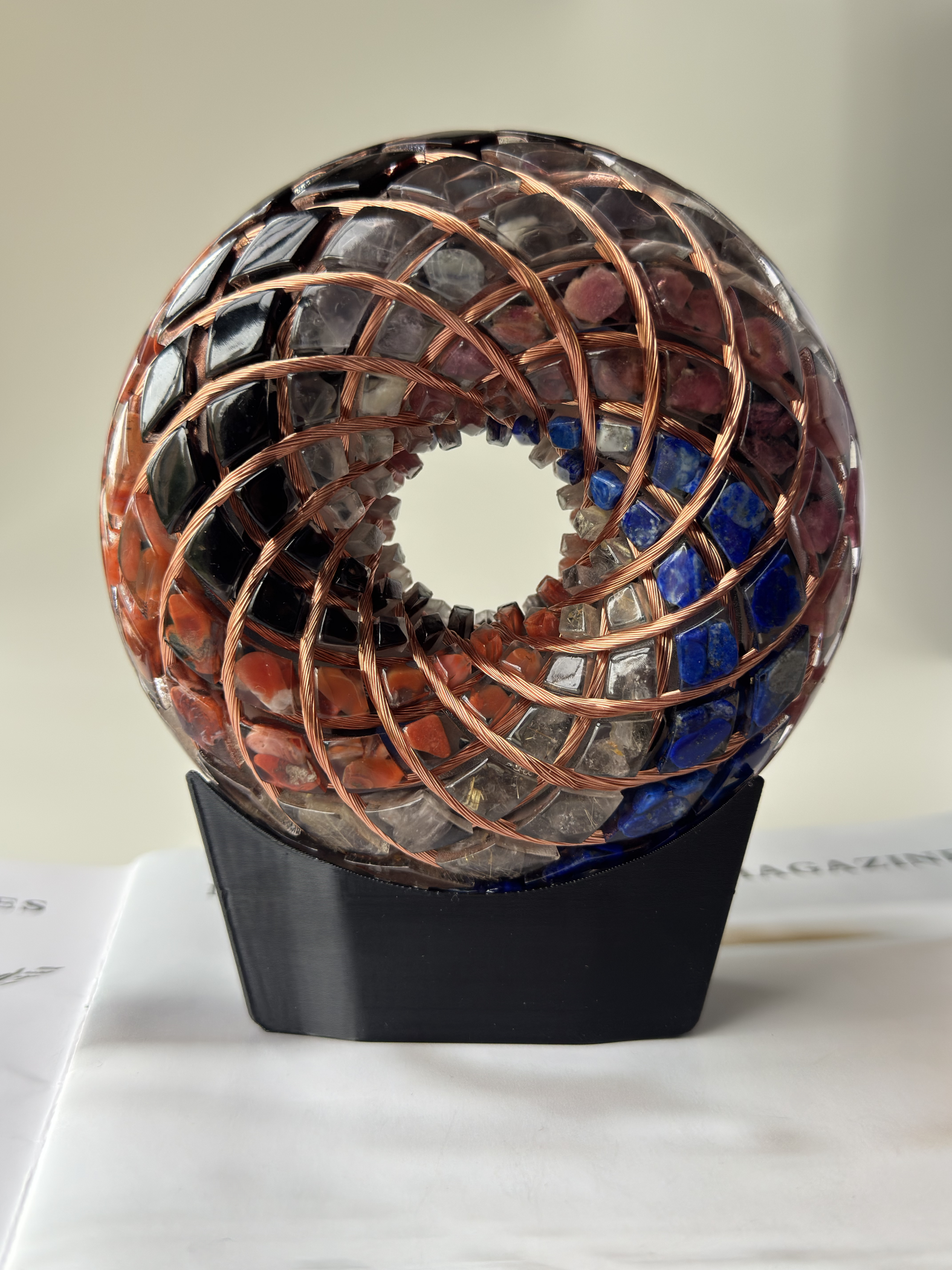5inches Torus Orgone Rodin Coil 7 Chakra Energy Generator vortex kit Meditation Healing PEMF device